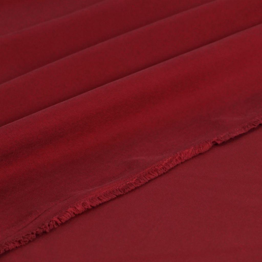 Viskose Twill Pfirsich-Touch solider Griff dunkelrot